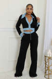 Women Sexy Single-Breasted Top and Pants Two-Piece Set
