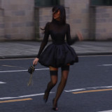 Women Bubble Mesh Sexy Dress