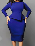 Women plus size elegant bodycon dress