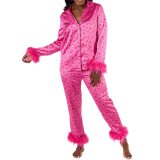 Christmas Women Plaid Print Pajama Set