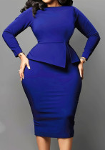 Women plus size elegant bodycon dress