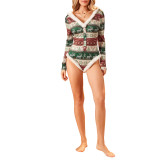 Christmas Women Printed Jumpsuit