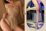 Women suspenders lace temptation nightdress sexy lingerie