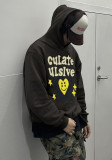 Autumn Trendy Print Fashion Casual High Street Men And Women Loose Hooded Hoodies