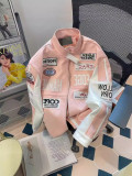 Embroidery Baseball Leather Jacket Men And Women Autumn And Winter Loose Handsome Coat