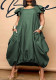 Fashion Solid Color Loose Plus Size Dress