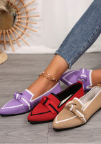 Casual Shoes Women Plus Size Slip-On Bowknot Shoes