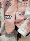 Embroidery Baseball Leather Jacket Men And Women Autumn And Winter Loose Handsome Coat