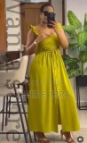 Fashion Solid Color Women's Strap Maxi Dress