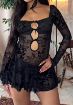 Women Sexy Hollow Mini Bodycon Dress Women Sexy Hollow Mini Bodycon Dress