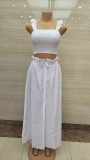 Fashion Solid Color Women's Strap Maxi Dress
