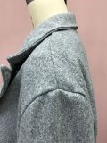 Autumn and Winter Warm Jacket Long Sleeve Turndown Collar Fleece Women's Coat