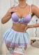 Women's Embroidery See-Through Sexy Lingerie Set