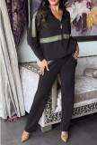Autumn Winter Casual Long-Sleeved Hoodies Trousers 2-Piece Set