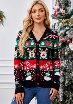 Loose Knitting Cardigan Autumn Winter Coat Women Casual Long-Sleeved Christmas Sweater Loose Knitting Cardigan Autumn Winter Coat Women Casual Long-Sleeved Christmas Sweater