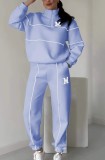 Autumn Winter Letter Long-Sleeved Top Trousers Casual Sports Suits