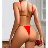 Women Bowknot Two Pieces Lingerie Sexy Set