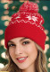 Christmas Jacquard Pompom New Year Knitting Hat