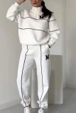 Autumn Winter Letter Long-Sleeved Top Trousers Casual Sports Suits