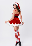 Red Christmas Strap Party Dress