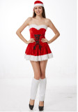 Trendy Christmas Strapless Party Dress