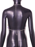 Multi-Color Accessories Halter Neck Strap Body Chain Top