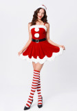 Red Christmas Strap Party Dress
