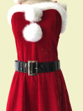 Red Christmas Strap Party Dress