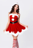Red Christmas Strap Party Dress