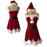 Red Christmas Strap Party Dress