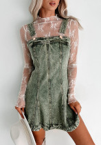 Street Trend Fashionable Casual Strap Denim Dress