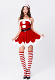 Red Christmas Strap Party Dress