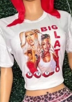 Women American Retro Short Sleeve T-Shirt