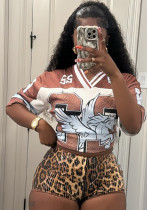 Women printed mesh T-shirt