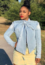 Sexy Fashion Women's Clothing Long-Sleeved Denim Jacket Top Sexy Fashion Women's Clothing Long-Sleeved Denim Jacket Top