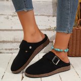 Plus Size Flat Slippers Women's Autumn And Winter Birkenstock Slippers