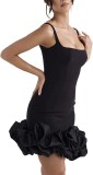 Women Sexy Suspender Backless Dress