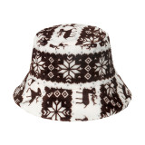 Autumn And Winter Elk Christmas Fisherman Hat