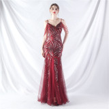 Plus Size Women 3xl4xl Sequins Plus Formal Party Maxi Evening Dress