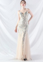 Plus Size Women 3xl4xl Sequins Plus Formal Party Maxi Evening Dress