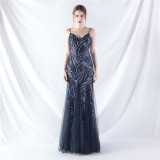 Plus Size Women 3xl4xl Sequins Plus Formal Party Maxi Evening Dress
