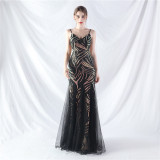 Plus Size Women 3xl4xl Sequins Plus Formal Party Maxi Evening Dress