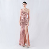 Plus Size Women 3xl4xl Sequins Plus Formal Party Maxi Evening Dress