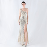 Plus Size Women 3xl4xl Sequins Plus Formal Party Maxi Evening Dress
