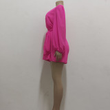 Sexy Fashion Casual V-Neck Belt Women's Jumpsuit