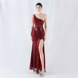Plus Size Women 3xl4xl Sequins Plus Formal Party Maxi Evening Dress