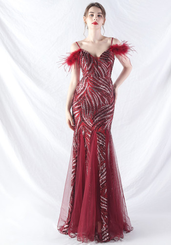 Plus Size Women 3xl4xl Sequins Plus Formal Party Maxi Evening Dress