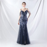 Plus Size Women 3xl4xl Sequins Plus Formal Party Maxi Evening Dress