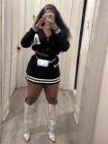 Cardigan Sweater Fashion Short Skirt Two Piece Set For Women