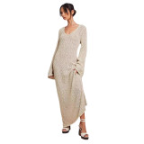 Women's Autumn Casual Long Sweater Dress
